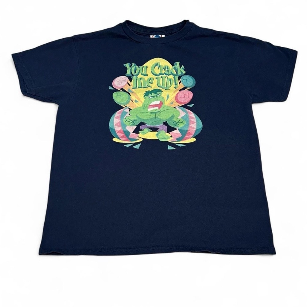 2006 Marvel Incredible Hulk Kids Navy Graphic T-Shirt